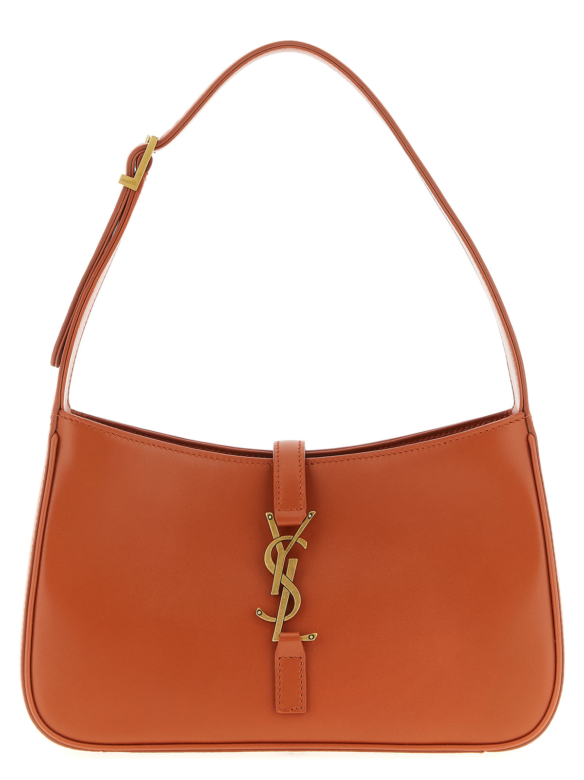 Sac bandoulière Saint Laurent en cuir de veau orange