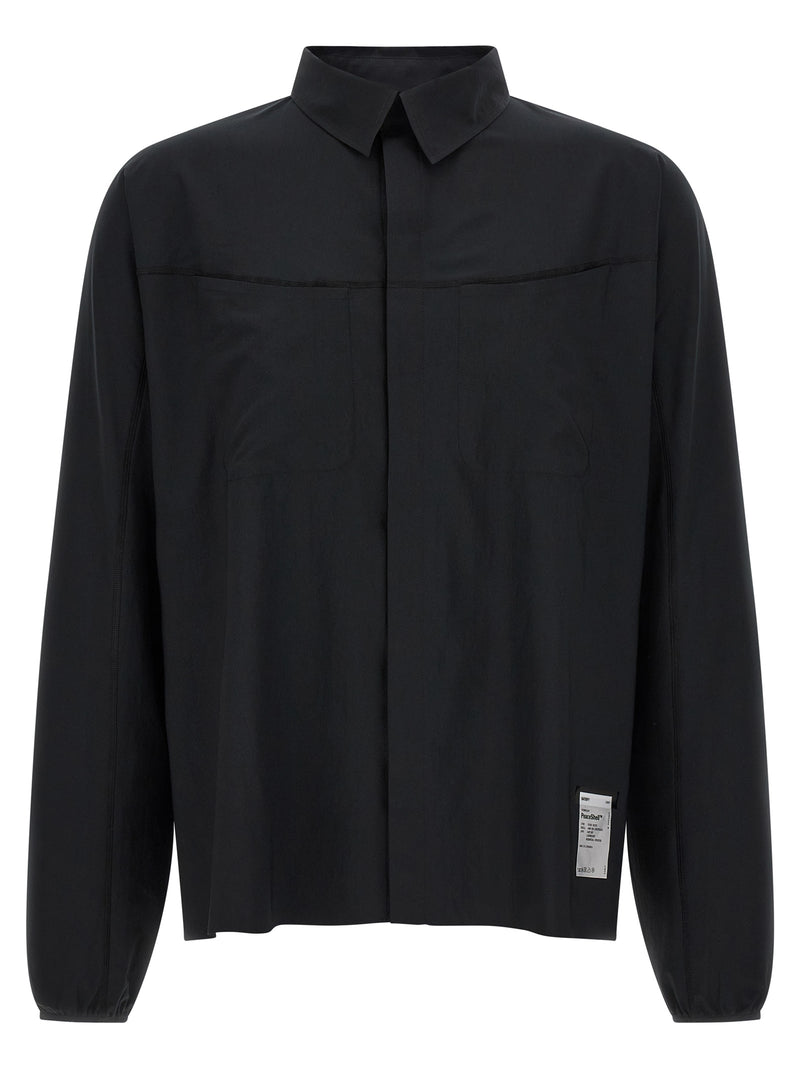 SATISFY River Black Polyester Blouse for Men