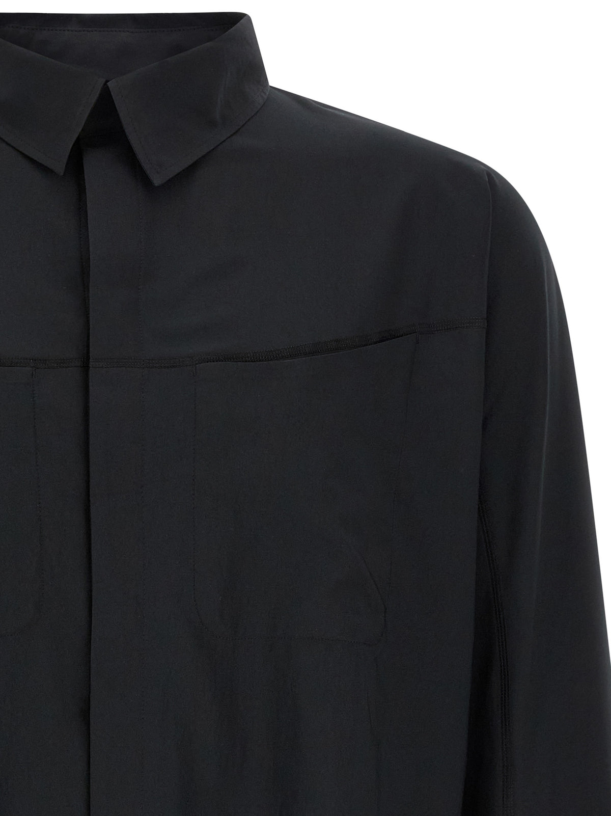 SATISFY River Black Polyester Blouse - Ultimate Comfort and Style