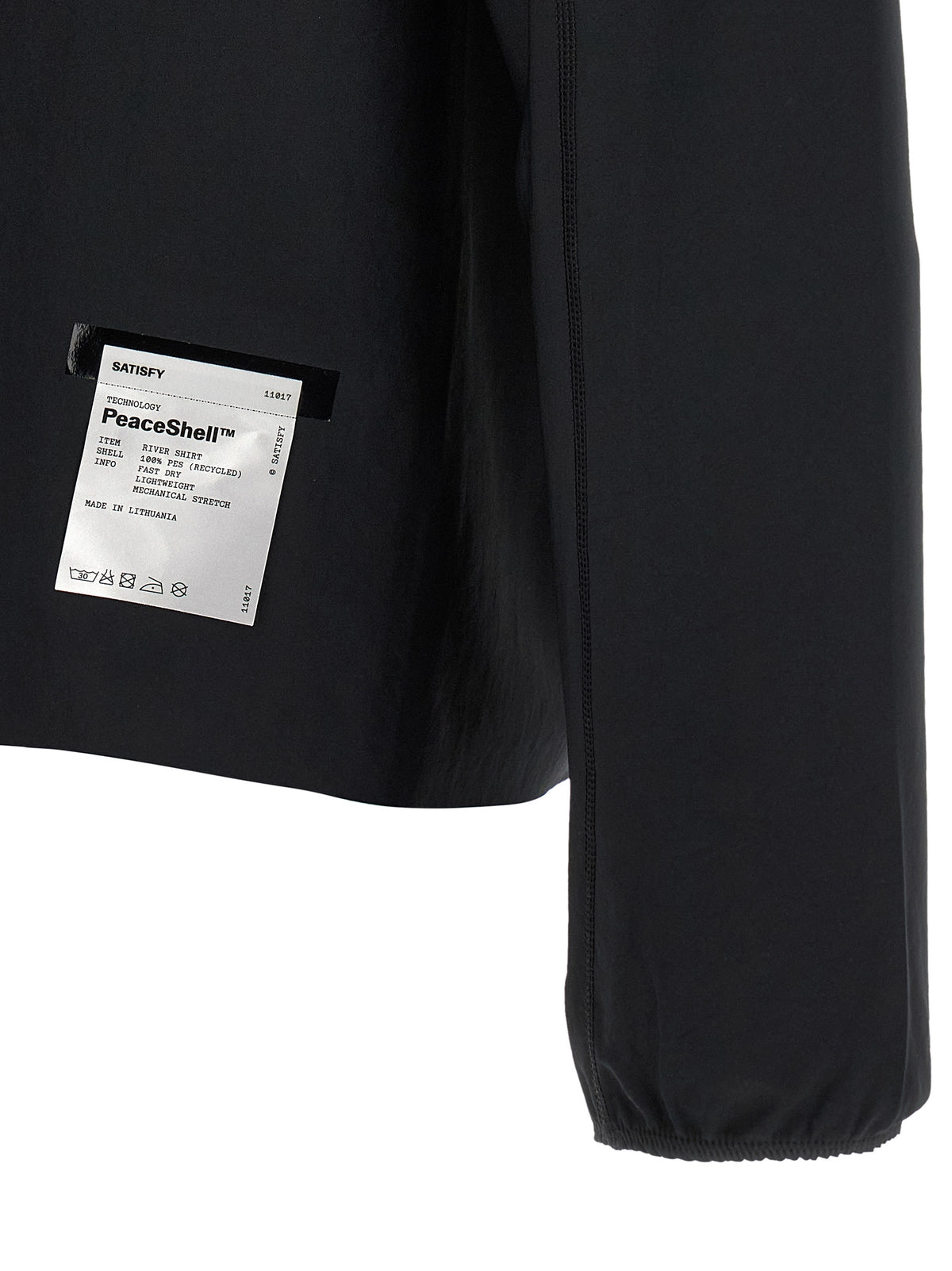 SATISFY River Black Polyester Blouse - Ultimate Comfort and Style