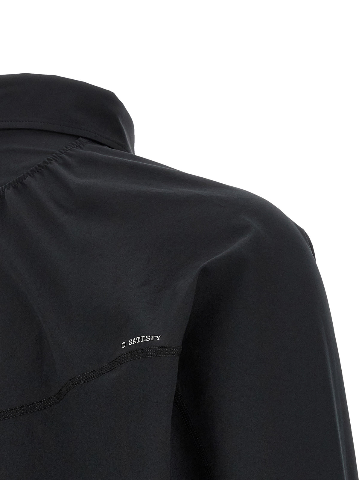 SATISFY River Black Polyester Blouse - Ultimate Comfort and Style