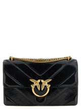 Sac porté épaule PINKO en cuir de veau noir