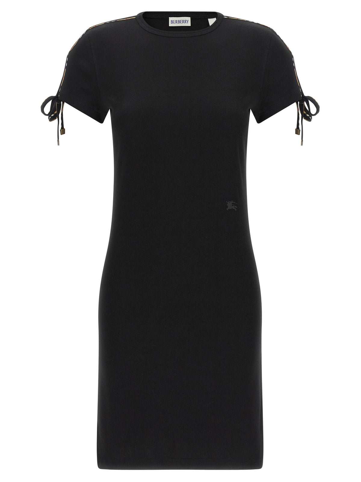 Robe Courte Burberry en Coton Noir