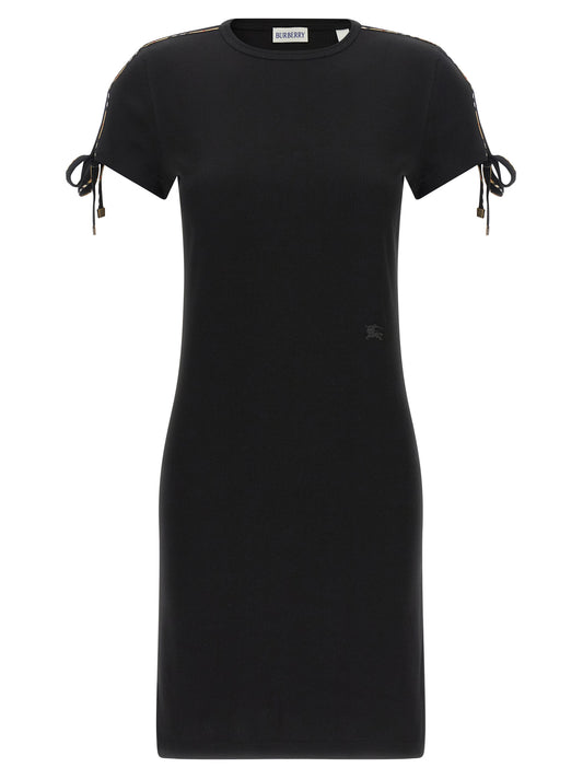 Robe Courte Burberry en Coton Noir