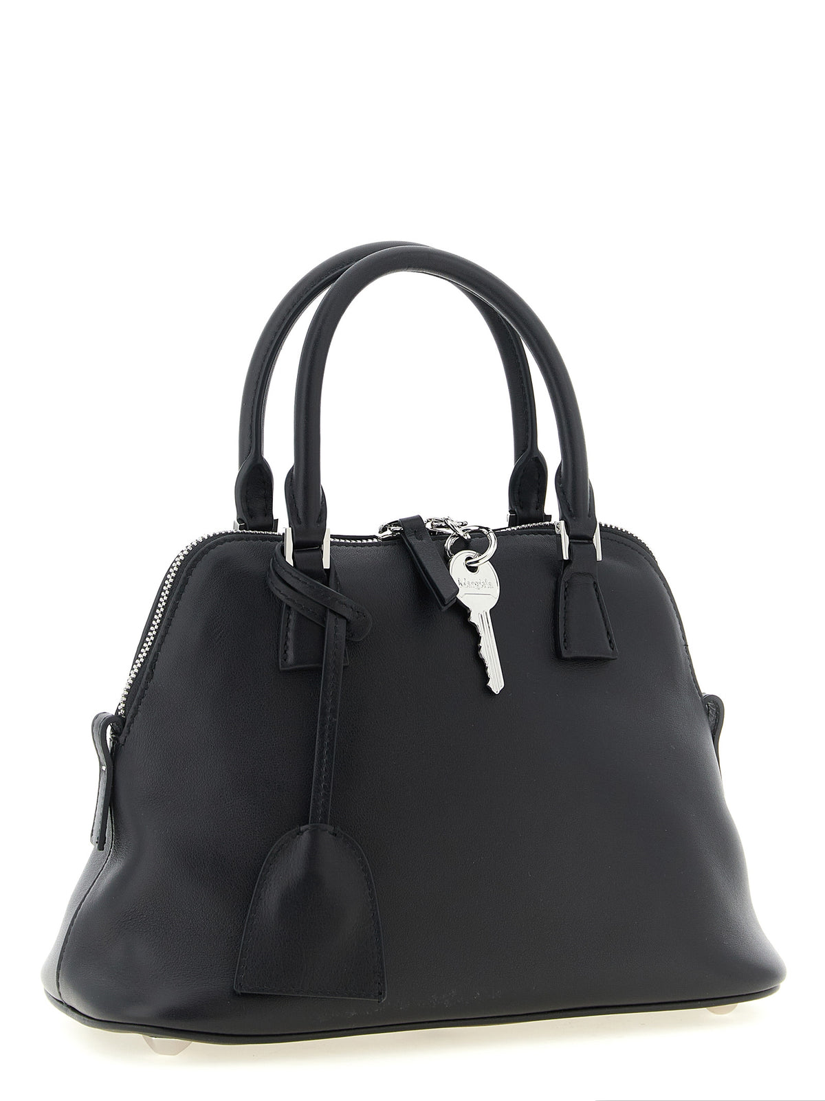 Sac porté épaule Maison Margiela en cuir de veau noir