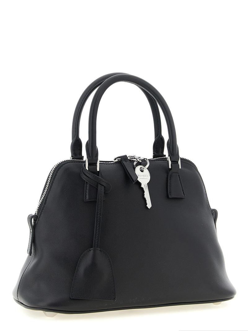 Sac porté épaule Maison Margiela en cuir de veau noir