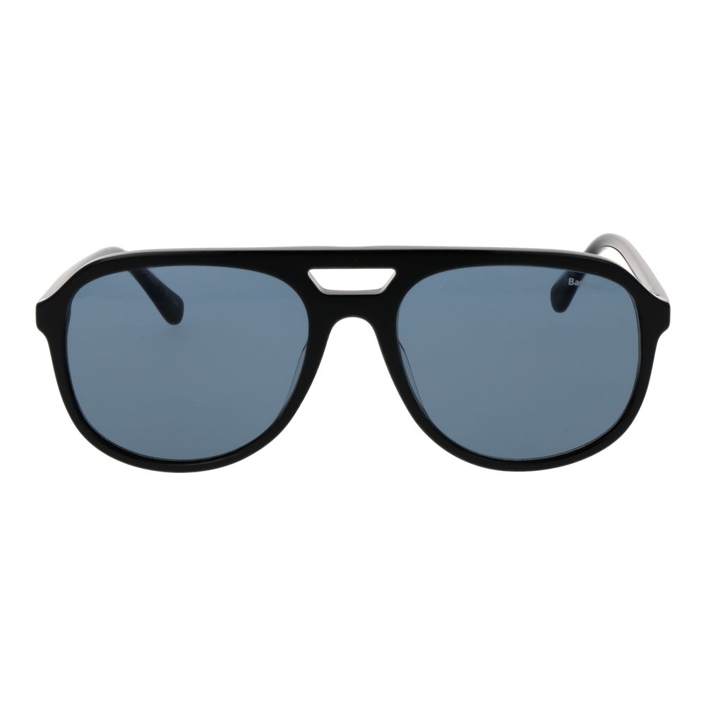 Barbour Black Plastic Aviator Sunglasses for Women