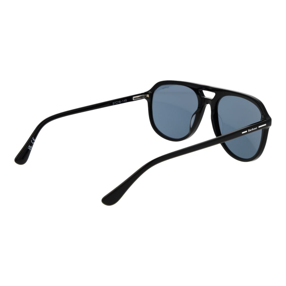 Barbour Black Plastic Aviator Sunglasses for Women