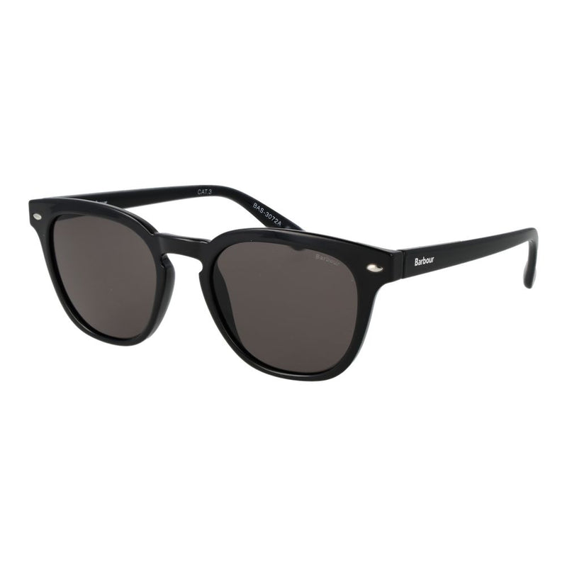 Barbour Black Plastic Panto Sunglasses for Men
