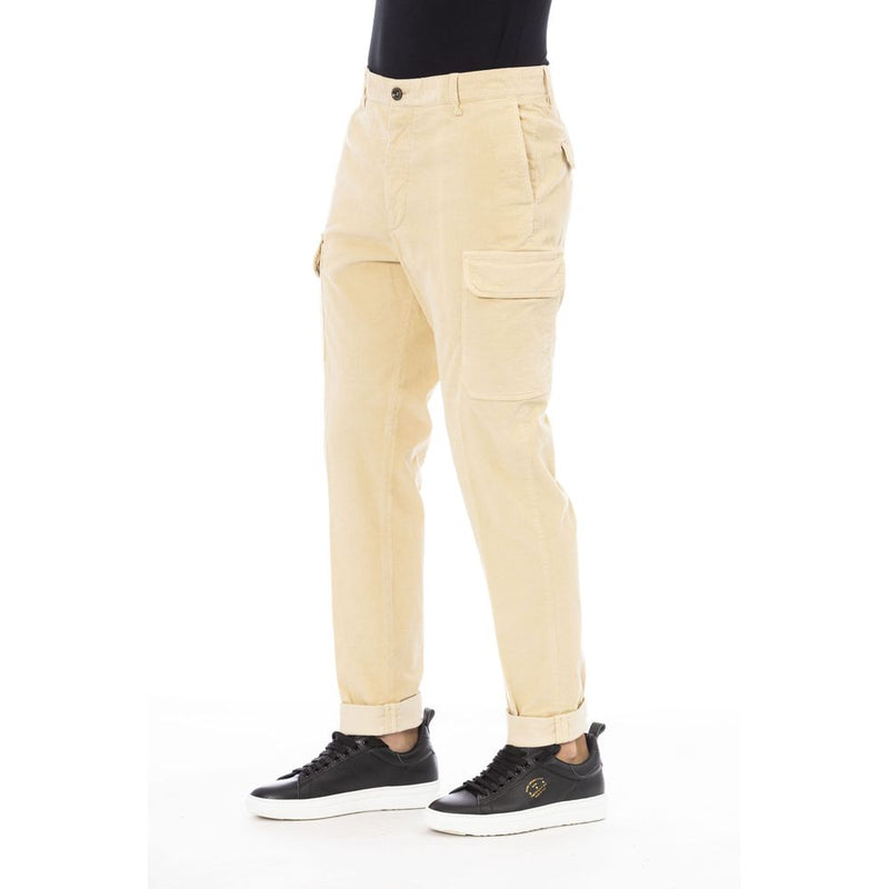 Pantalon beige en coton pour homme Peserico