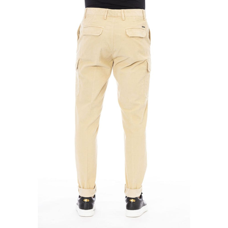 Pantalon beige en coton pour homme Peserico
