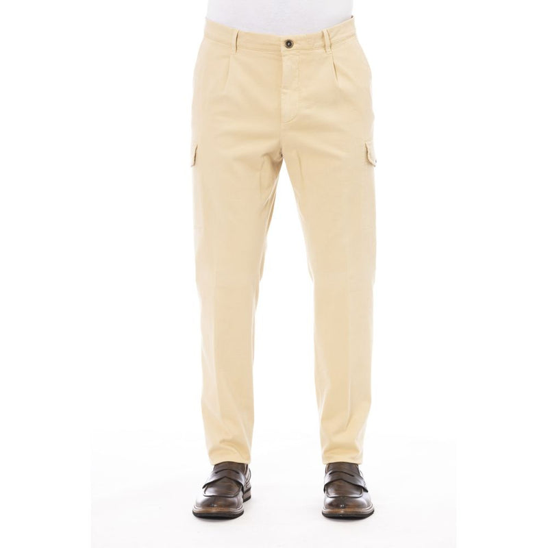 Peserico Beige Cotton Men's Cargo Pants - IT50 | L