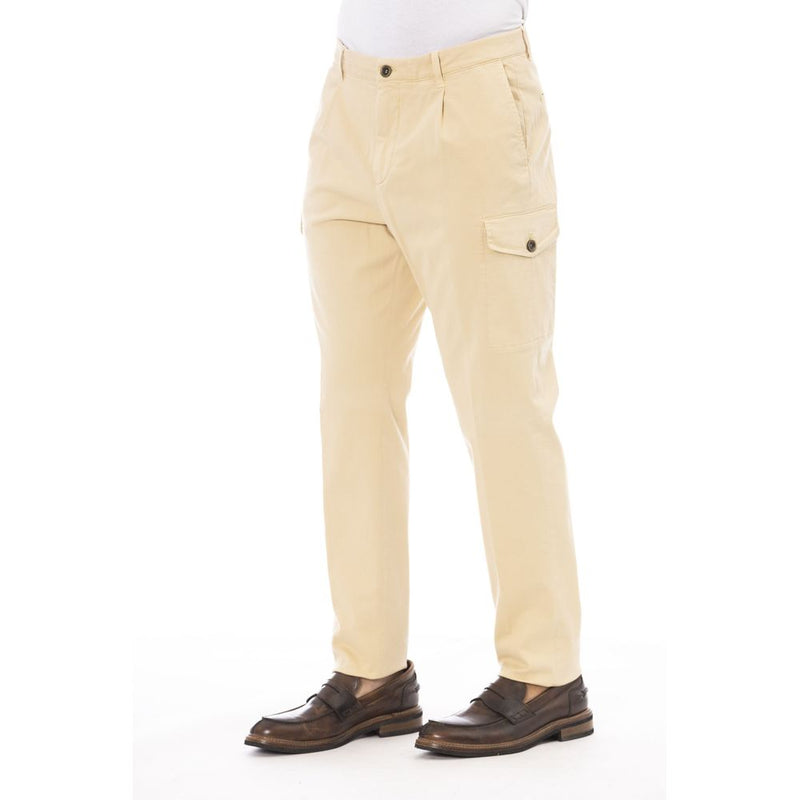Peserico Beige Cotton Men's Cargo Pants - IT50 | L