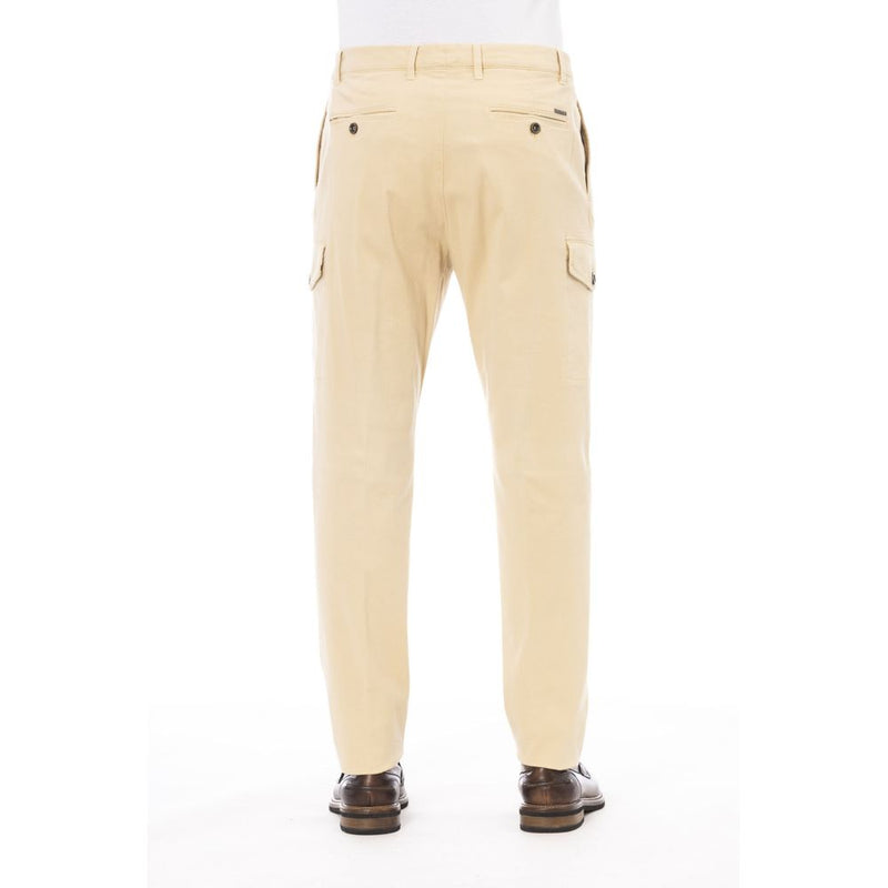Peserico Beige Cotton Men's Cargo Pants - IT50 | L