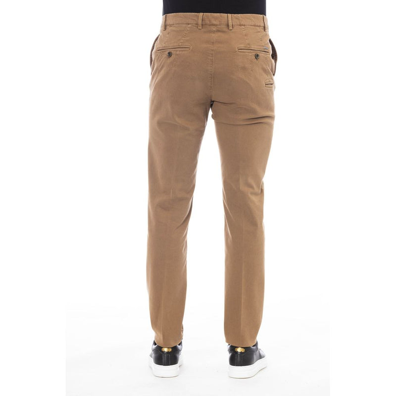 Pantalon beige en coton pour homme Peserico