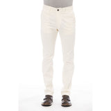 Peserico Beige Cotton Men Pant - Stylish Casual Wear