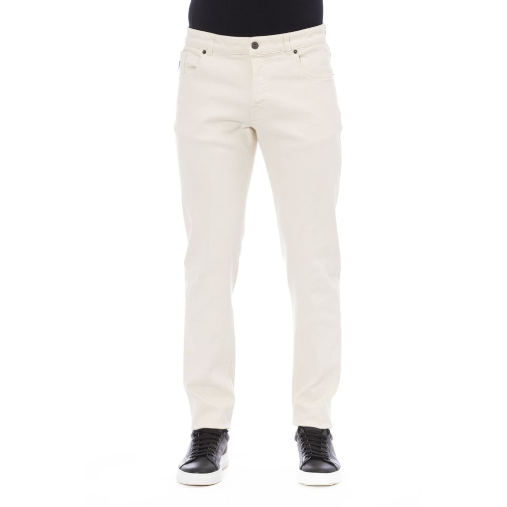 Pantalon en Coton Blanc Peserico pour Homme