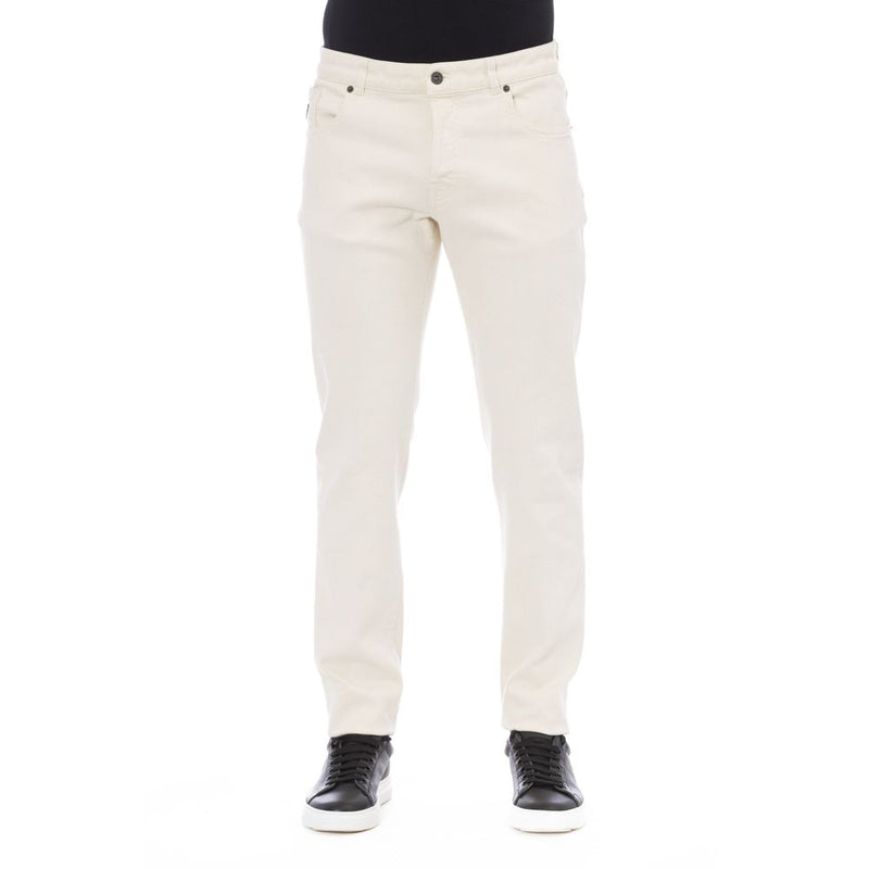Pantalon en Coton Blanc Peserico pour Homme