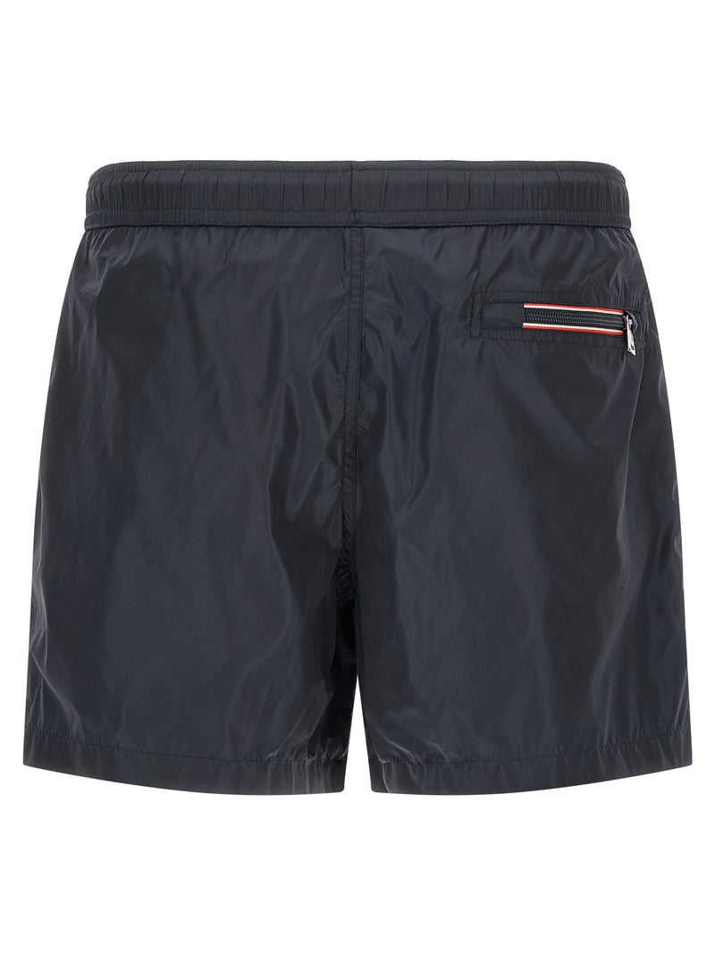 Moncler Blue Polyamide Cargo Shorts for Men