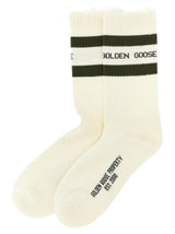Chaussettes bicolores en coton Golden Goose