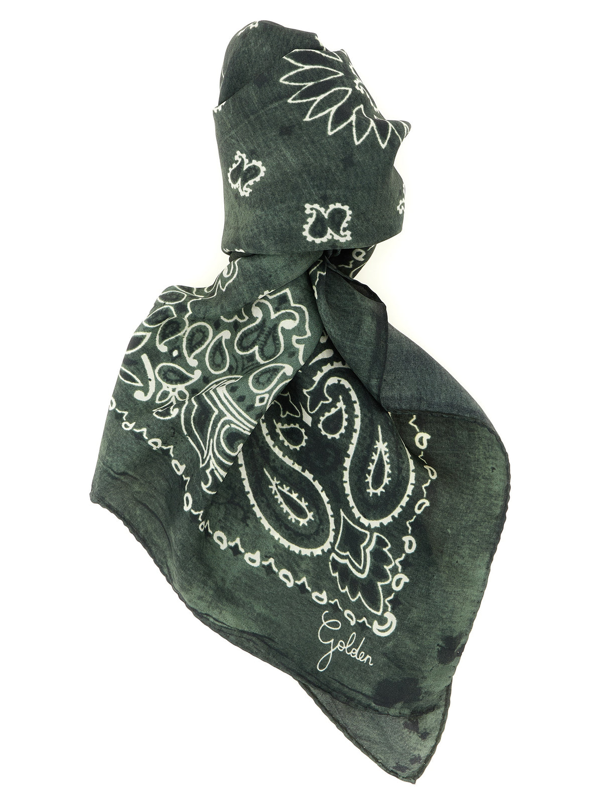 Foulard en soie bicolore Golden Goose