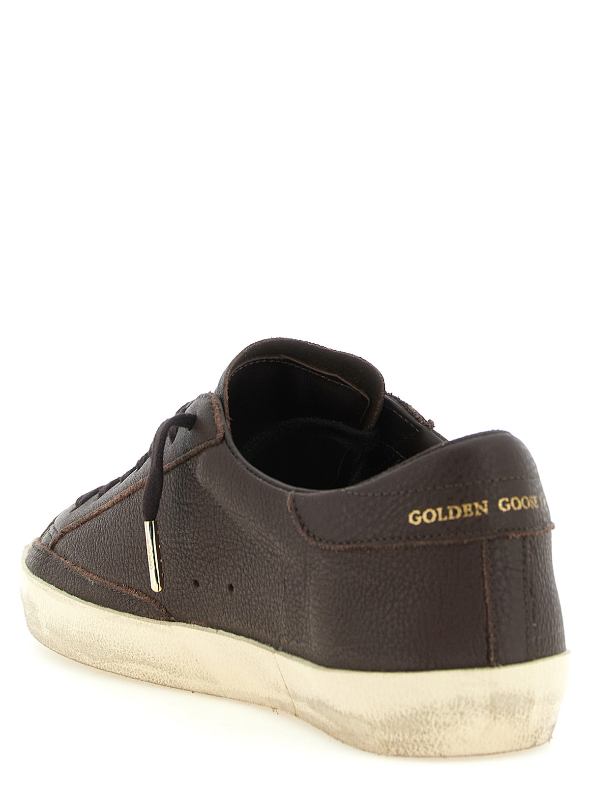 Golden Goose Baskets Basses en Peau de Vache Marron