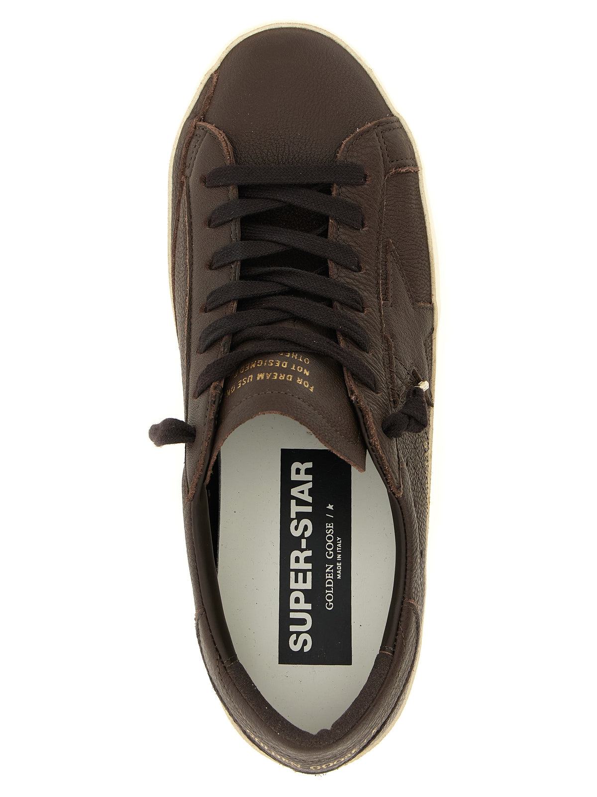 Golden Goose Baskets Basses en Peau de Vache Marron