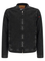 Veste en jean Diesel en coton noir