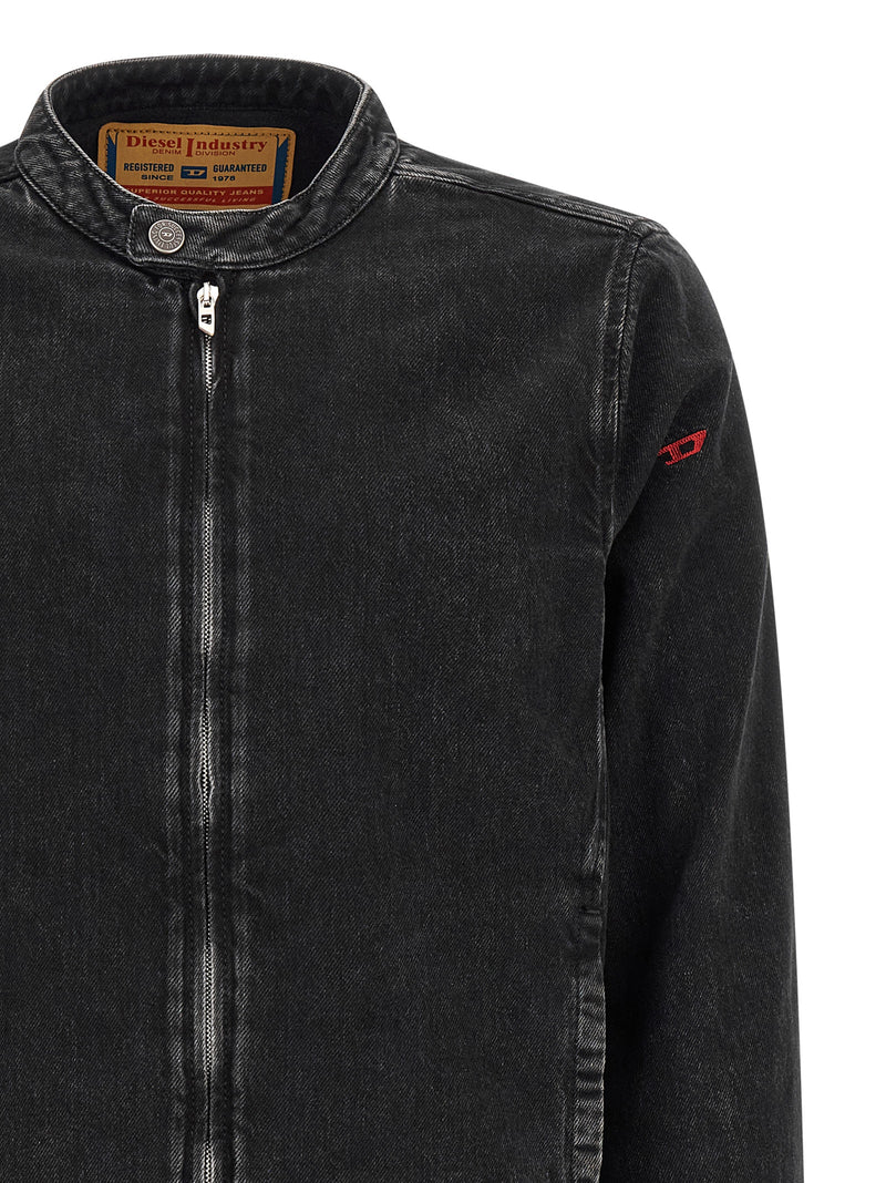 Veste en jean Diesel en coton noir