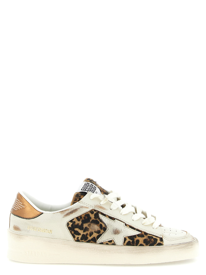 Baskets basses Golden Goose en cuir de chèvre multicolore