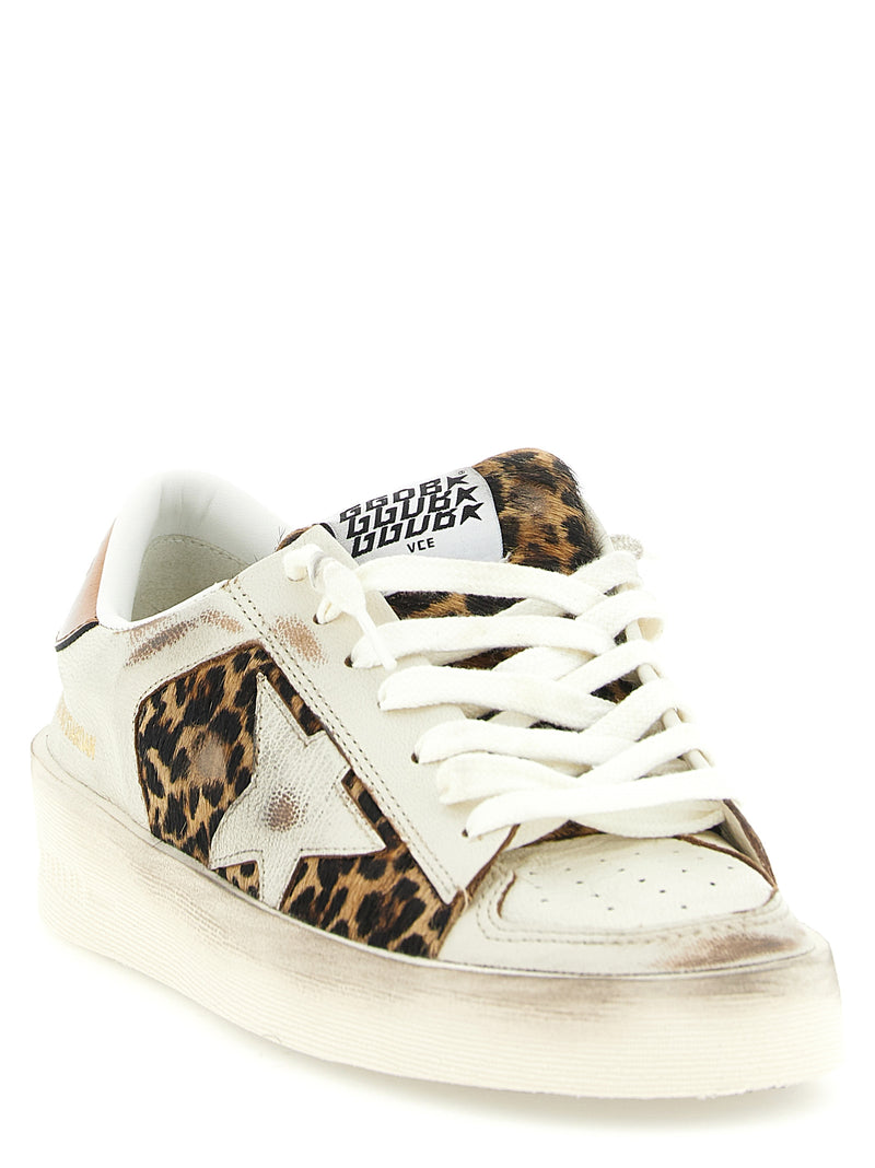 Baskets basses Golden Goose en cuir de chèvre multicolore