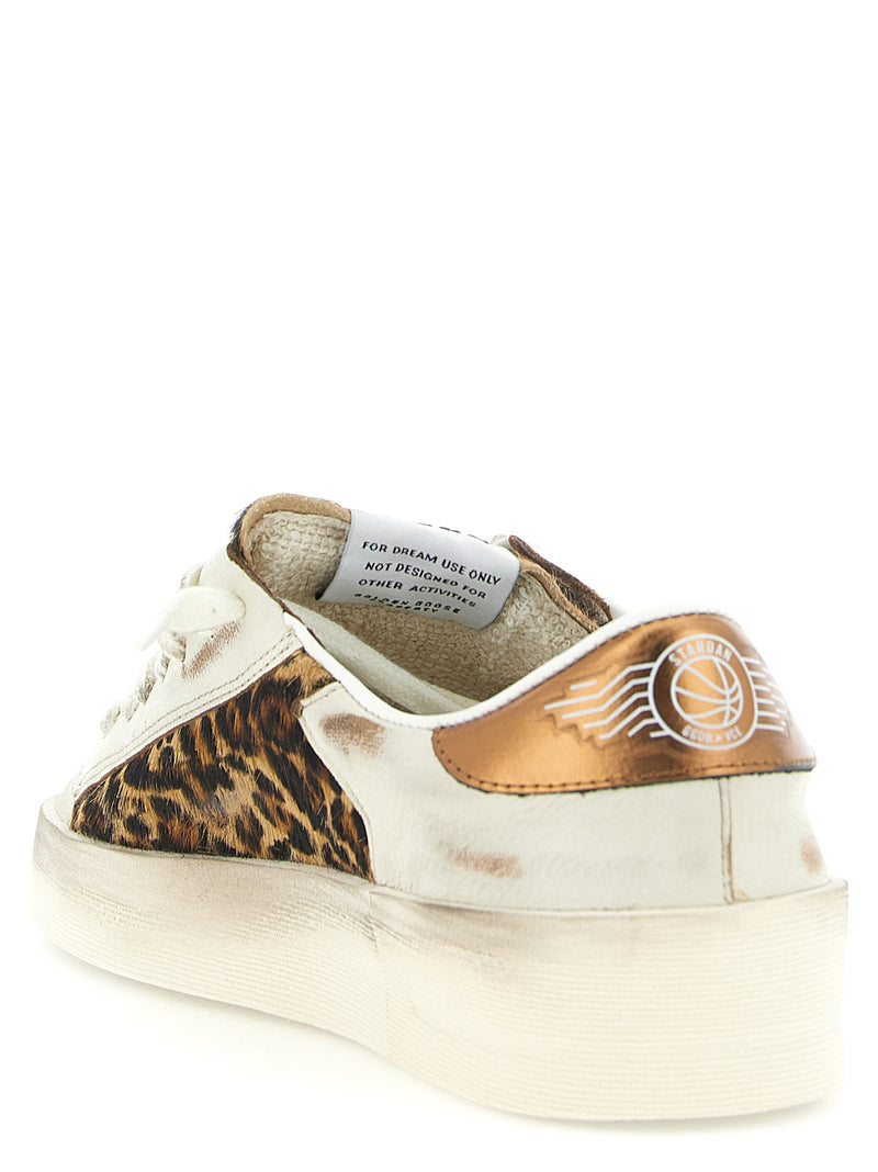 Baskets basses Golden Goose en cuir de chèvre multicolore