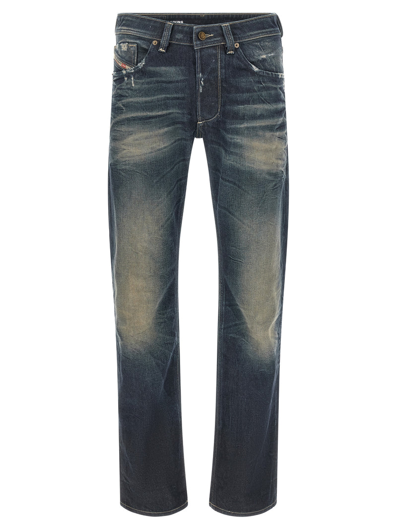 Diesel 1985 Larkee Blue Cotton Straight-Leg Jeans for Men