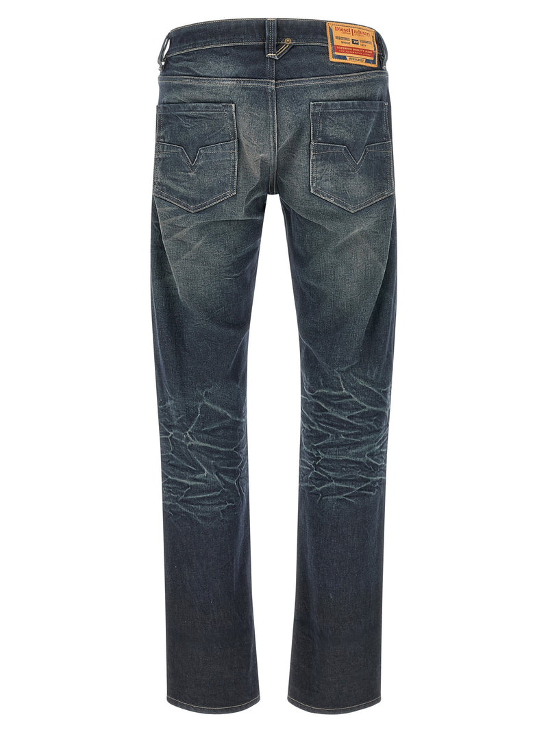 Diesel 1985 Larkee Blue Cotton Straight-Leg Jeans for Men