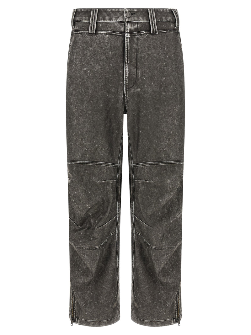 Pantalon décontracté en polyéthylène gris diesel