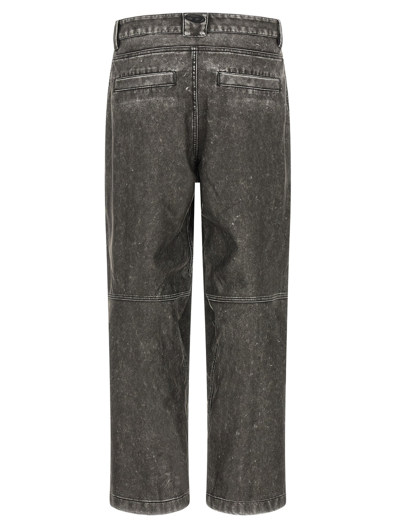 Pantalon décontracté en polyéthylène gris diesel