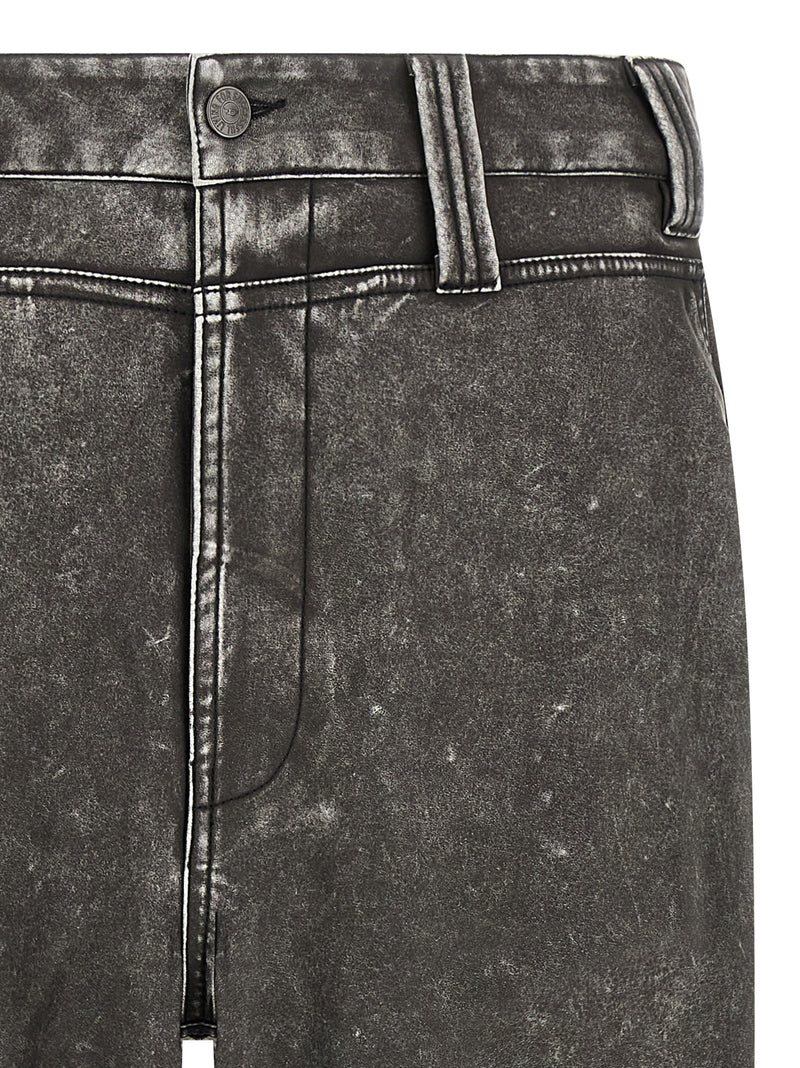 Pantalon décontracté en polyéthylène gris diesel