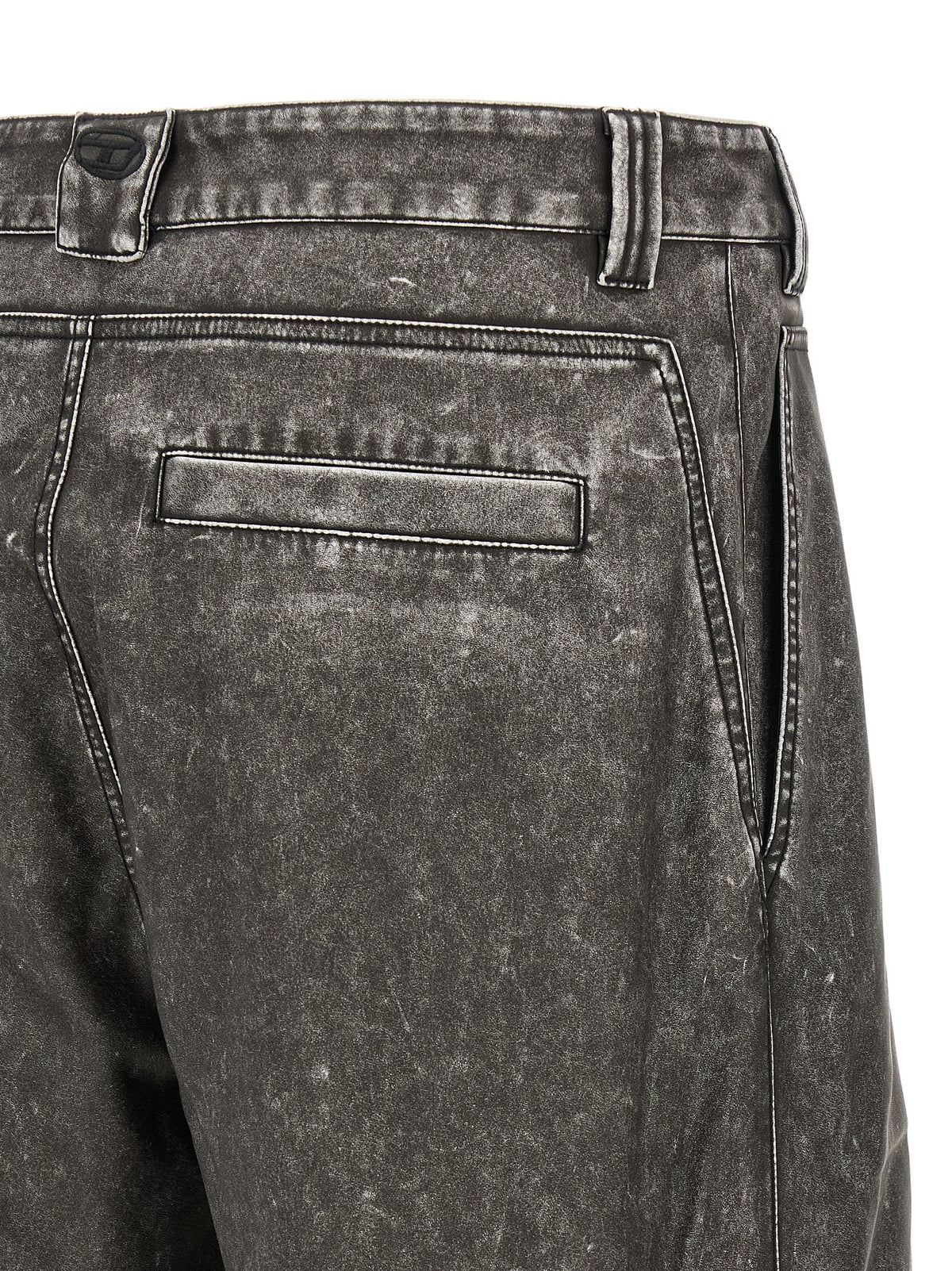 Pantalon décontracté en polyéthylène gris diesel