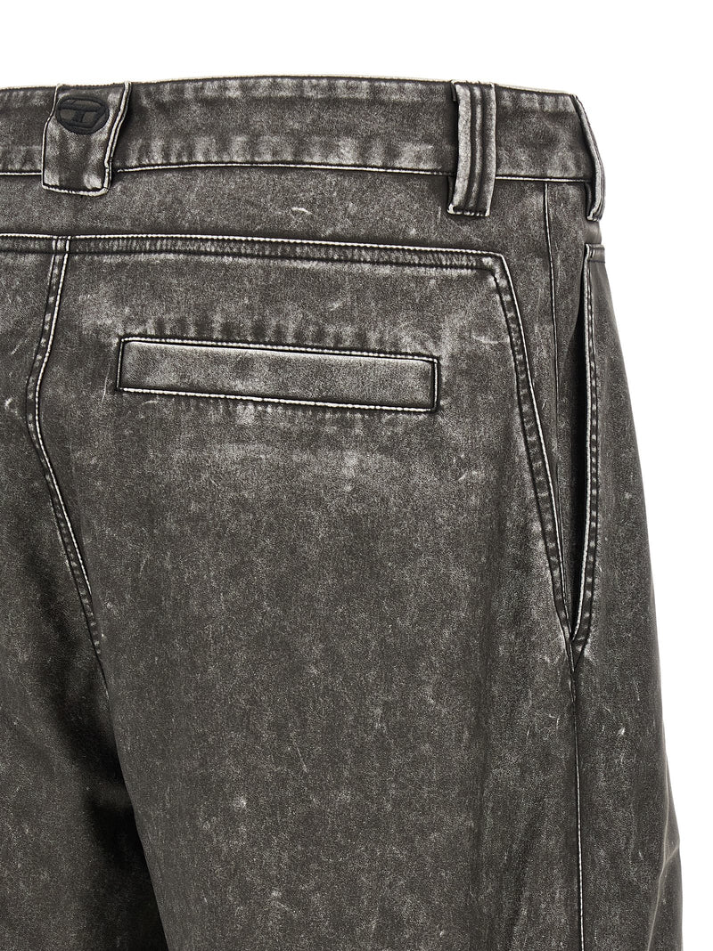 Pantalon décontracté en polyéthylène gris diesel