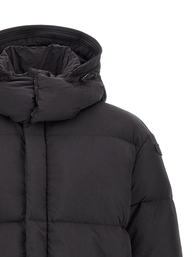 Veste longue Diesel en polyamide noir