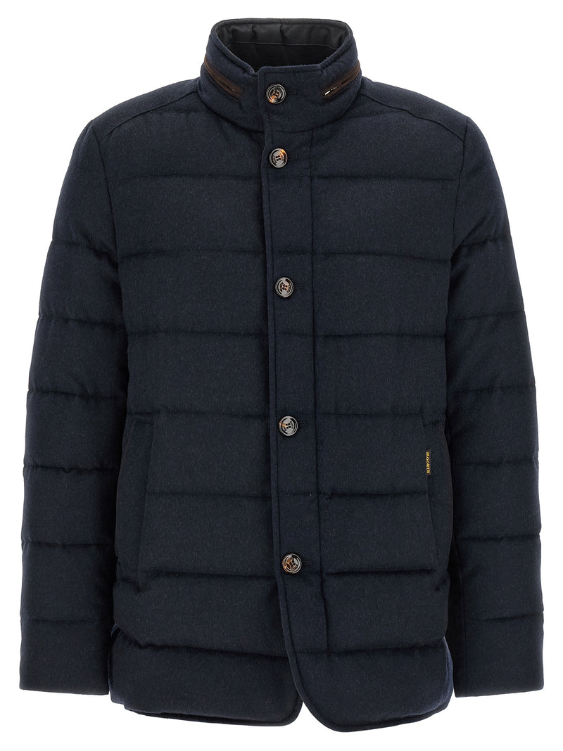 Veste longue MooRER bleue en laine