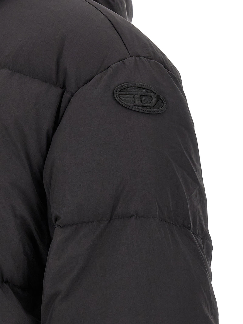 Veste longue Diesel en polyamide noir