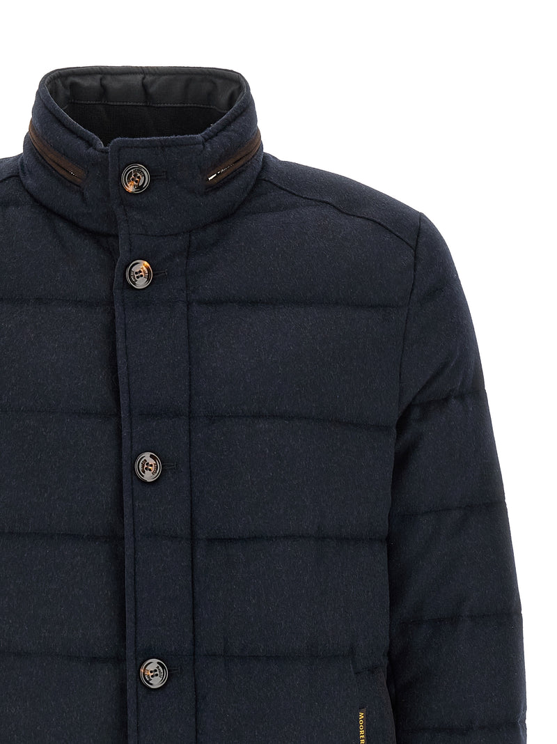 Veste longue MooRER bleue en laine
