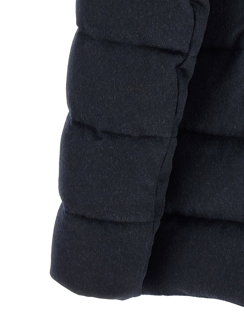 Veste longue MooRER bleue en laine