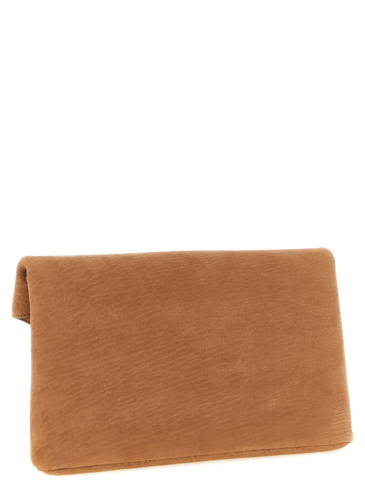 Pochette Saint Laurent en cuir d'agneau beige