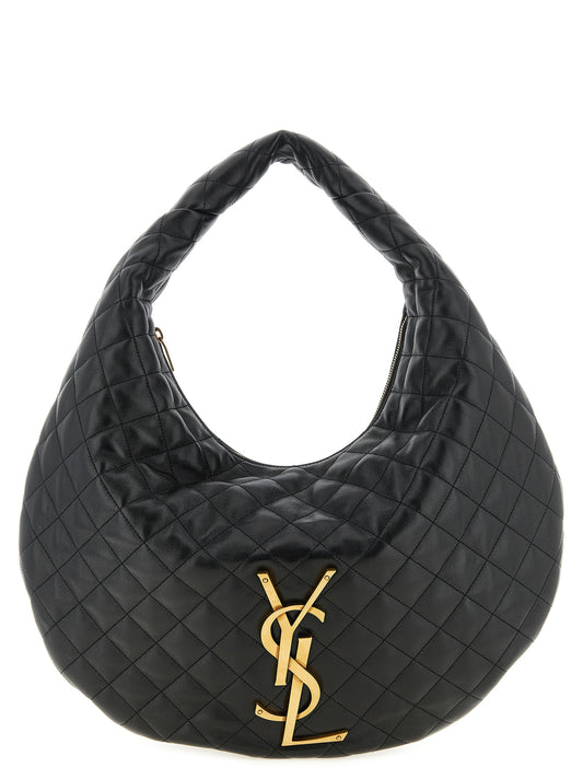Sac bandoulière Saint Laurent en cuir d'agneau noir