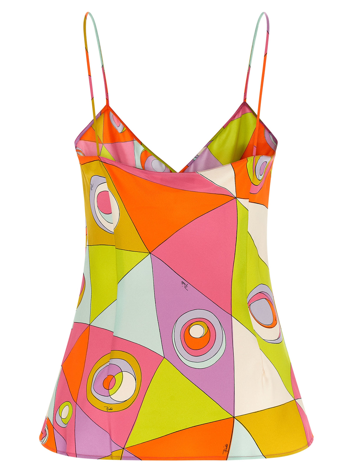 Emilio Pucci Multicolor Silk Blouse - Elegant V-Neck Design