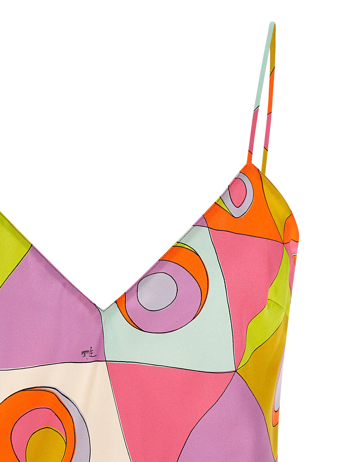 Emilio Pucci Multicolor Silk Blouse - Elegant V-Neck Design