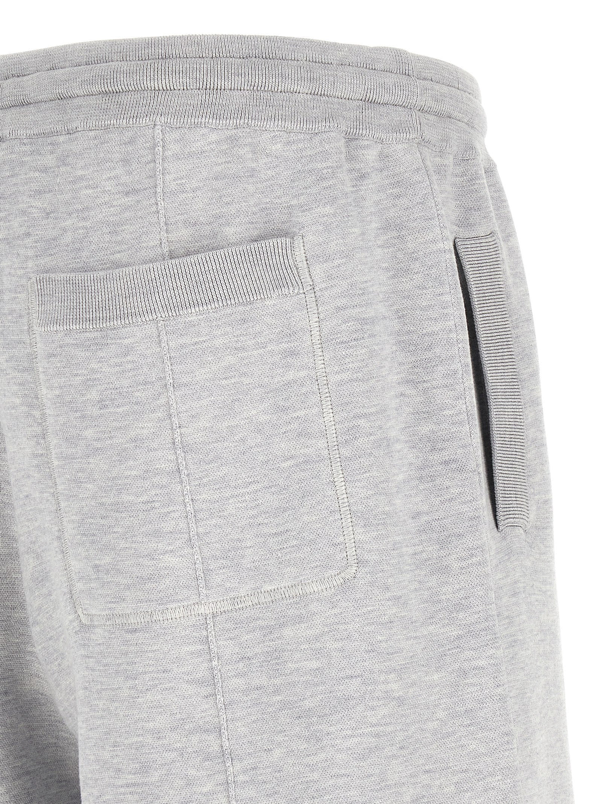 Brunello Cucinelli Gray Silk Bermuda Shorts
