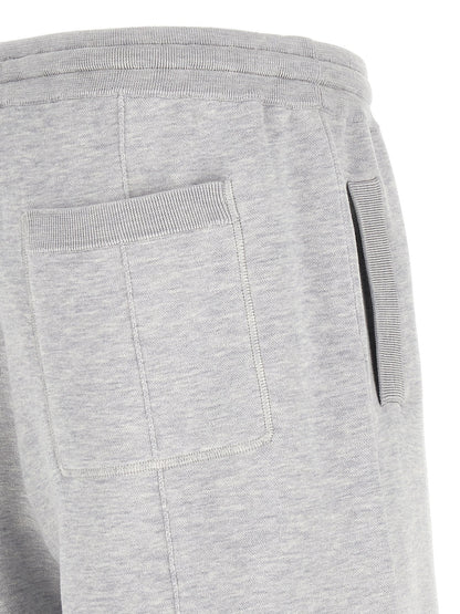 Brunello Cucinelli Gray Silk Bermuda Shorts